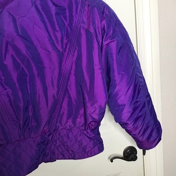Vintage Edelweiss Purple Iridescent Ski Jacket. - Picture 10 of 16